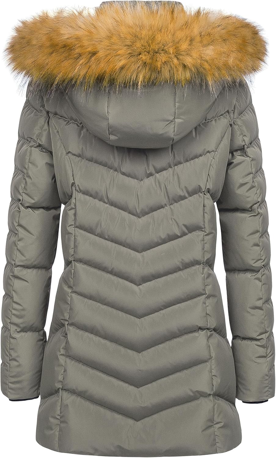 Women's Winter Hooded Coat Waterproof Warm Long Puffer Jacket Parka - Image 2